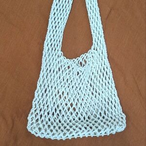 Bag - white beach shoulder bag